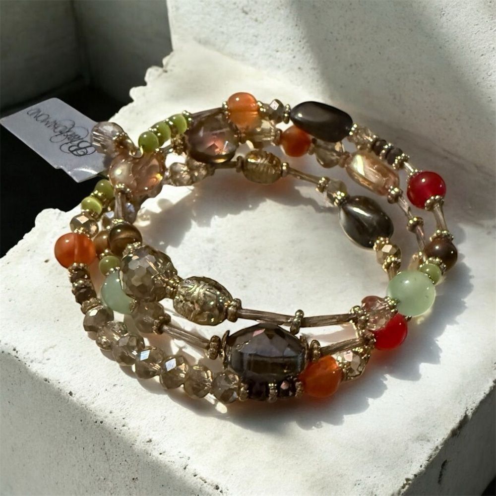 Black Diamond Multicolor Beaded Bracelet